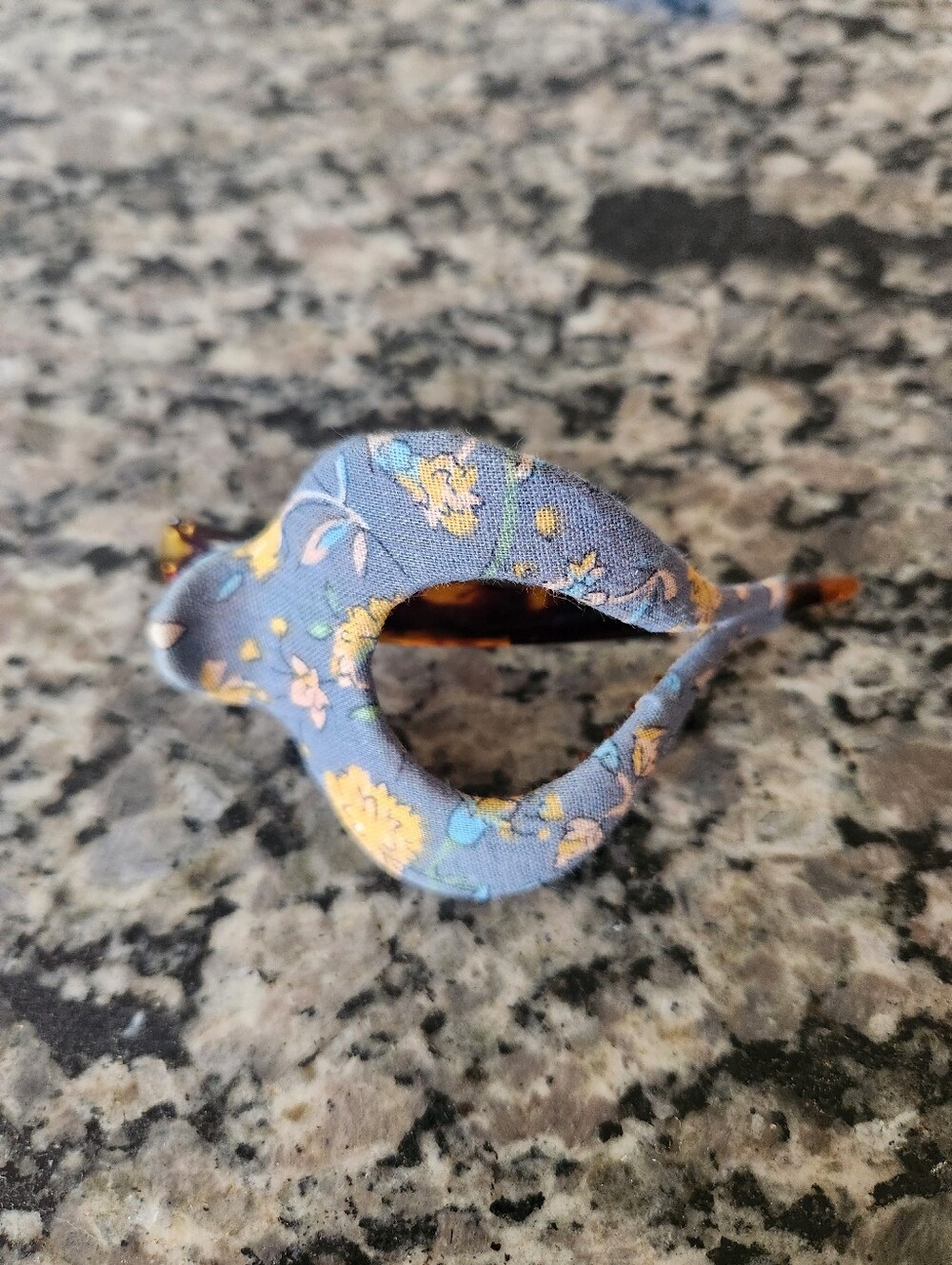 Natural Life Floral Fabric Hair Clip - Picture 2 of 4